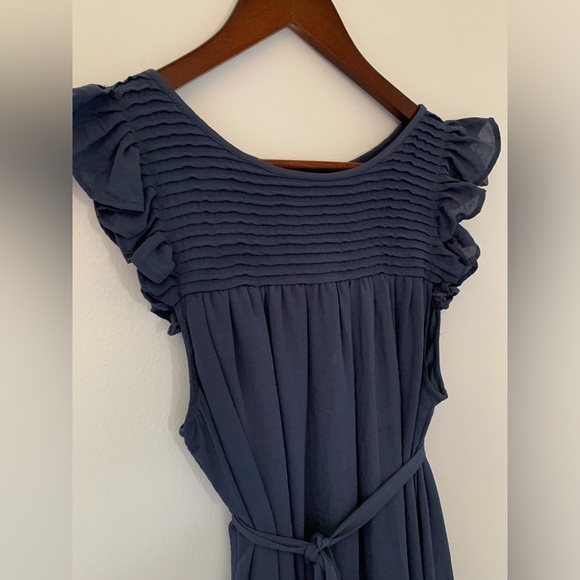 Blue chiffon-feel summer dress - Picture 3 of 3